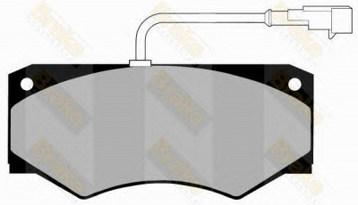 BRAKE ENGINEERING pa1314 -  Комплект тормозных колодок, дисковый тормоз